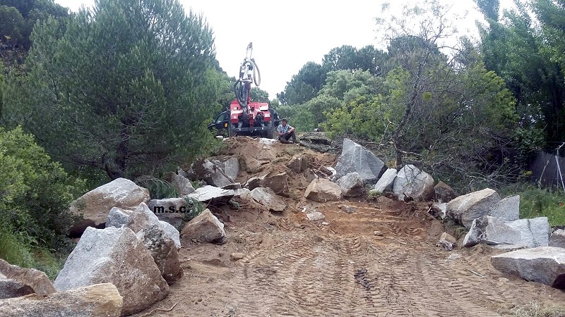 excavacion de piedras lancheras, bolas